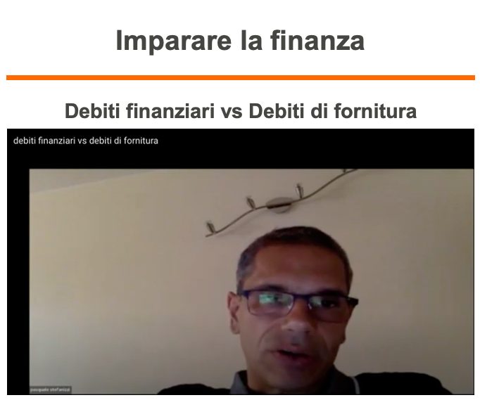 Debiti finanziari vs debiti di fornitura